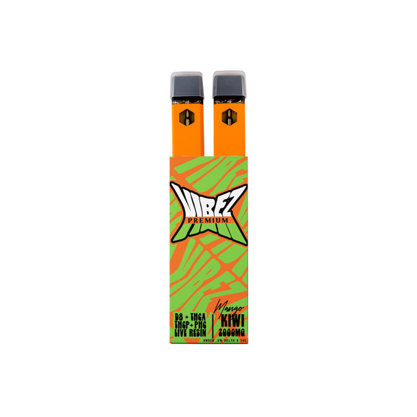 Premium Vibez D8 + THCA + THCP + PHC Live Resin Duos Disposable Vape Pen - Mango Kiwi