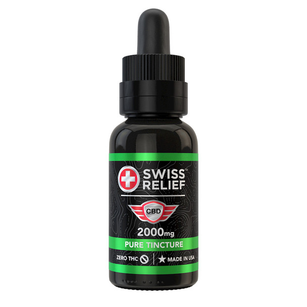Swiss Relief Hemp CBD Tincture - Pure 2000mg