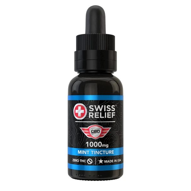 Swiss Relief Hemp CBD Tincture - Mint 1000mg