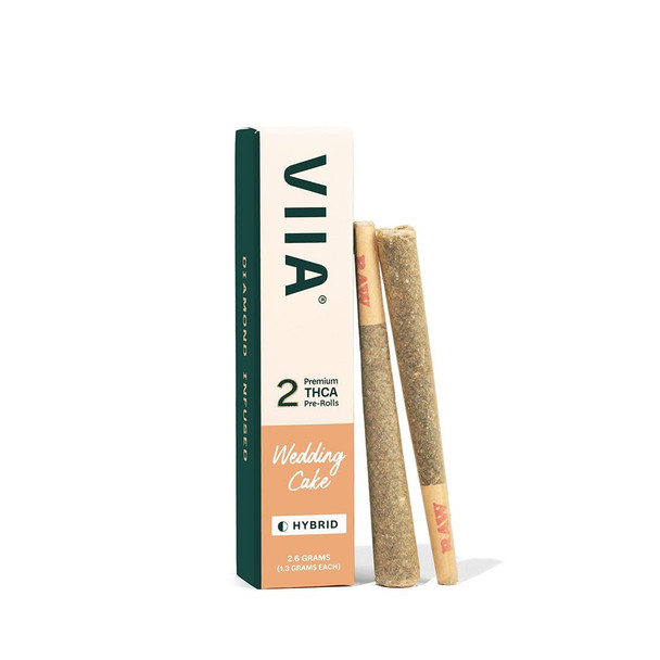 VIIA THCA Indoor Flower Premium Pre-Rolls - Wedding Cake