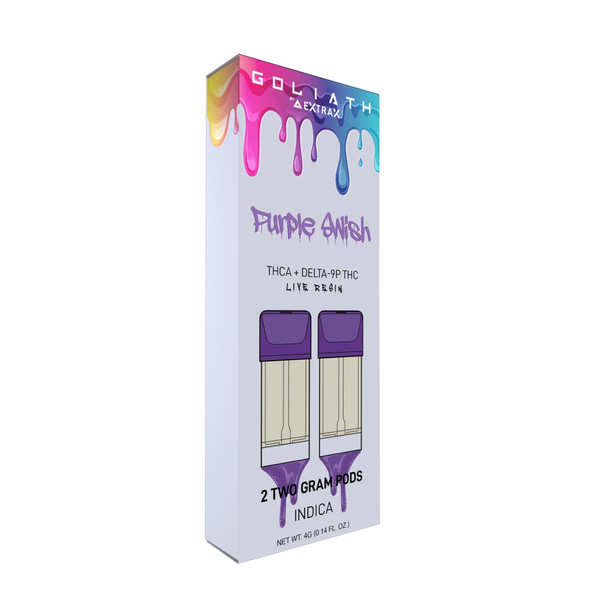 Delta Extrax Goliath THCa + Delta-9p THC Live Resin Pod Refill - Purple Swish