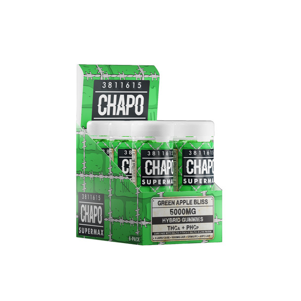 Chapo Extrax Supermax THCA + PHCP Live Resin Gummies - Green Apple Bliss