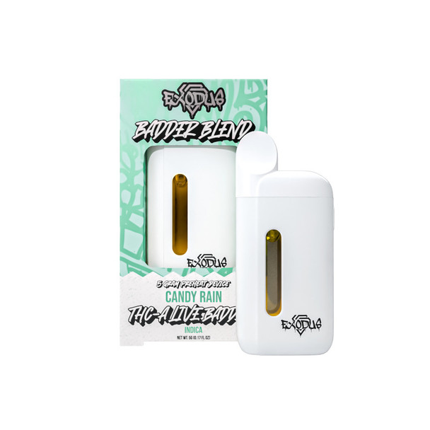 Exodus THCA + D8 + HXY-9 THC 5G Live Resin Disposable Vape Pen - Candy Rain