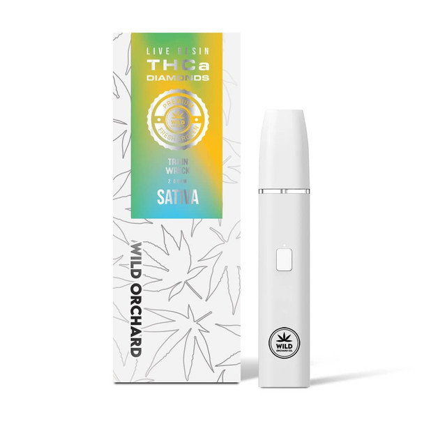 Wild Orchard THCA Diamonds Live Resin 2G Disposable Vape Pen - Trainwreck