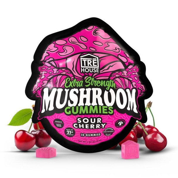 TRE House Extra Strength Mushroom Gummies - Sour Cherry