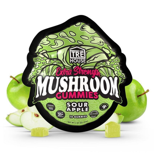 TRE House Extra Strength Mushroom Gummies - Sour Apple