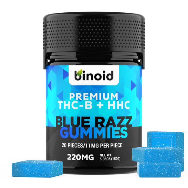 Binoid THC-B + HHC Gummies - Blue Razz