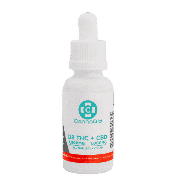CannaAid Delta 8 THC + CBD Tincture - Front
