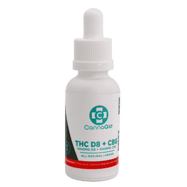 CannaAid Delta 8 THC + CBG Tincture - Front