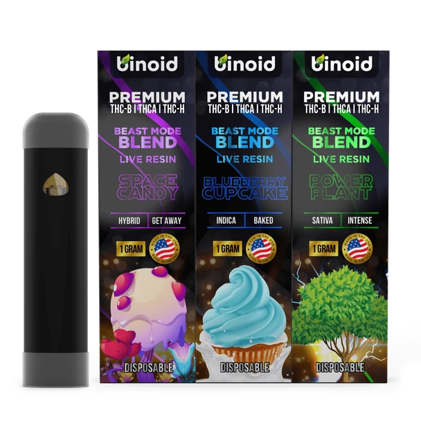 Binoid Beast Mode Live Resin Blend 3 Pack Combo Disposable Vape Pens