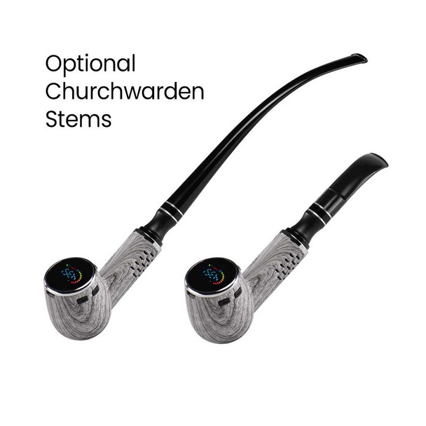 Cipher Nautilus V3 Dry Herb Vaporizer - Churchwarden Stem