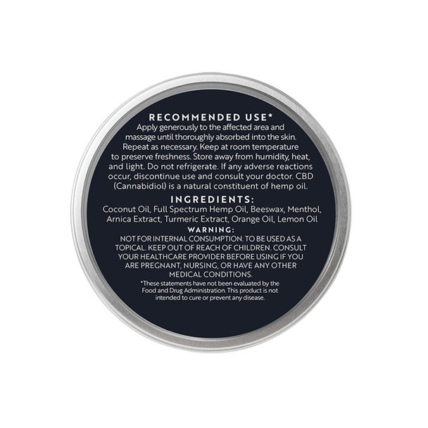 Keola Full-Spectrum Pain Relief CBD + CBG Balm - Back