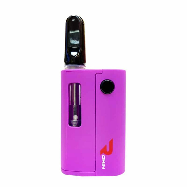 Rokin Mini Tank 510 Thread Vape Battery Kit - Bright Purple