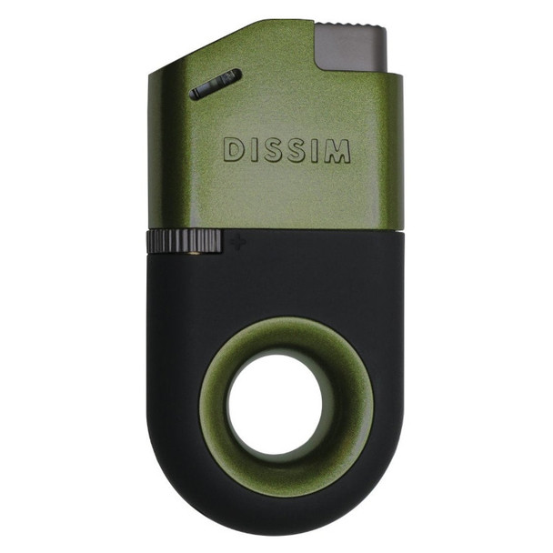 Dissim Inverted Soft Flame Butane Lighter - Green