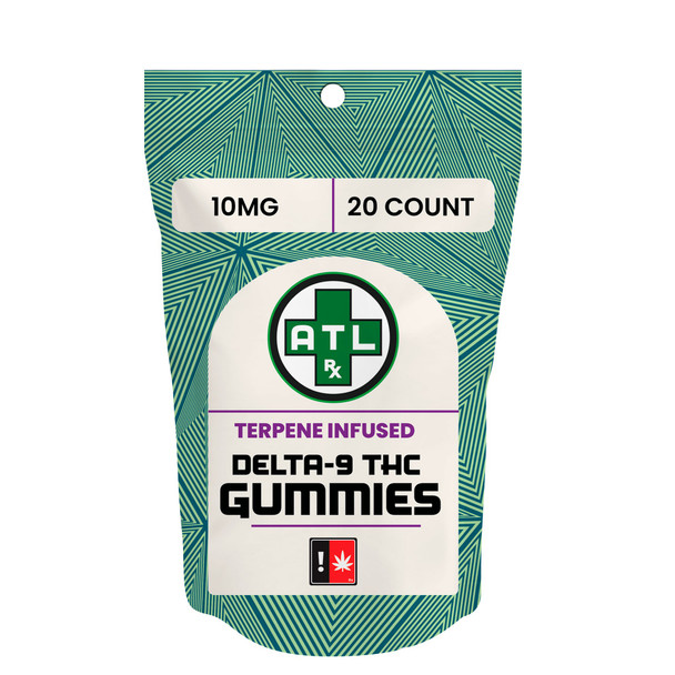 ATLRx Delta 9 THC Terpene Infused Gummies - 20 count