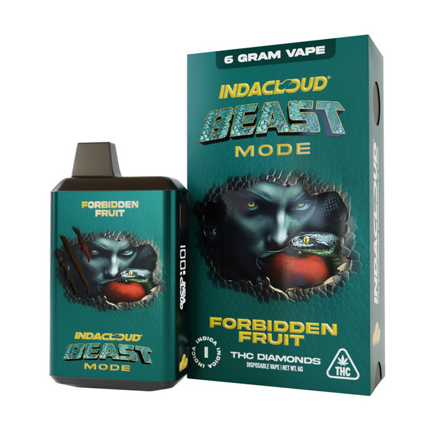 IndaCloud Beast Mode THCA Live Resin Diamonds 6G Disposable Vape Pen - Forbidden Fruit