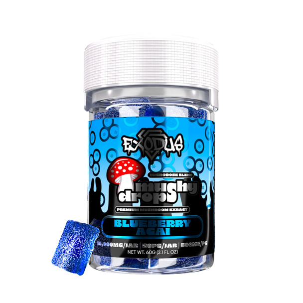 Exodus Mushy Drops Mushroom Gummies - Blueberry Acai