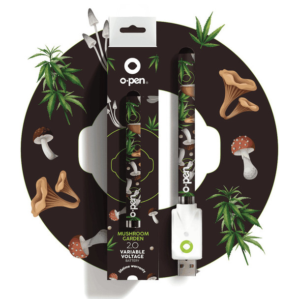 O.pen 2.0 Variable Voltage 510-Thread Battery - Mushroom Garden O.pen 2.0 Variable Voltage 510-Thread Battery - Mushroom Garden