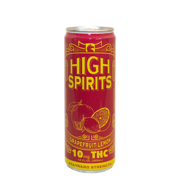High Spirits Delta 9 THC 10mg Infused Cannabis Seltzer - Grapefruit Lemon High Spirits Delta 9 THC 10mg Infused Cannabis Seltzer - Grapefruit Lemon