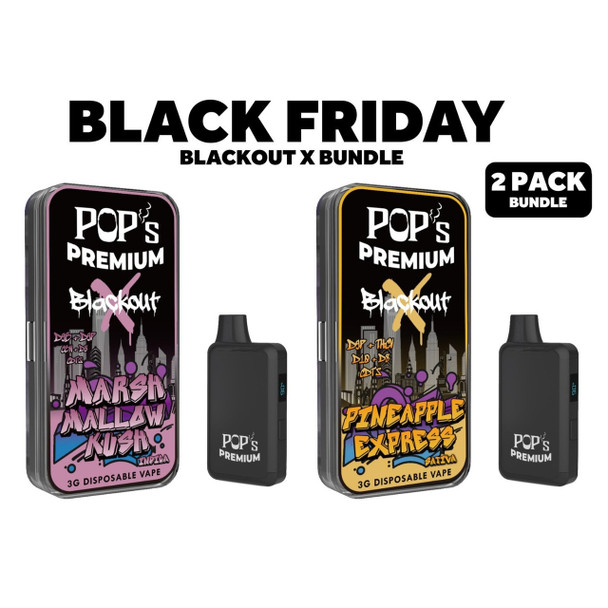 Pops Premium Blackout X Black Friday Vape 2 Pack Bundle Pops Premium Blackout X Black Friday Vape 2 Pack Bundle