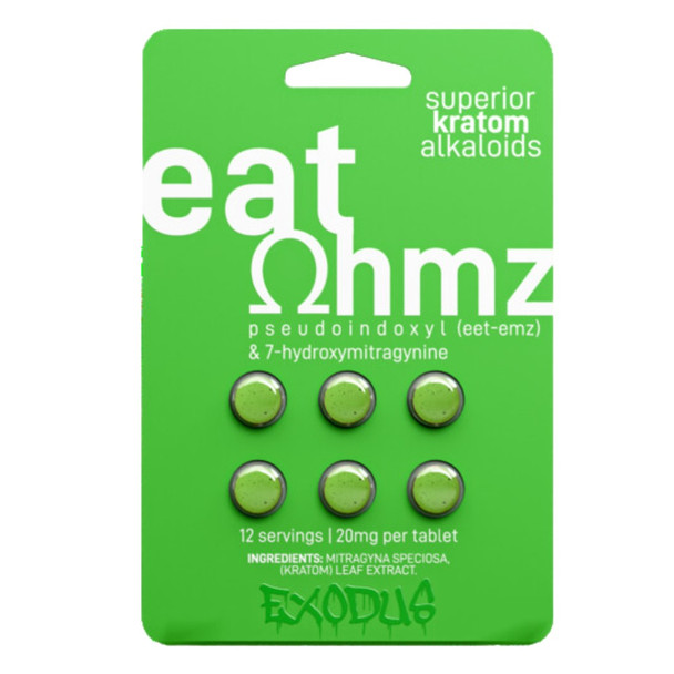 Eat Ohmz Pseudoindoxyl + 7-OH Kratom Alkaloid Blend Tablets - 6 Count