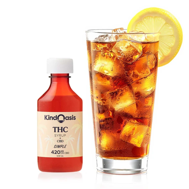 Kind Oasis Delta 9 THC + CBD 420mg Simple Syrup
