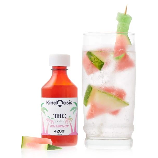 Kind Oasis Delta 9 THC 420mg Syrup - Watermelon
