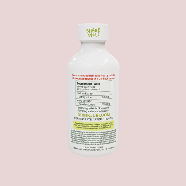 Jubi Kratom & Kava Pina Colada Relax Shot - Back