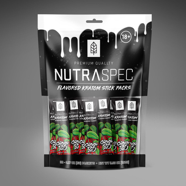 Krabot Flavored Kratom Powder Stick Packs - Cherry Ice