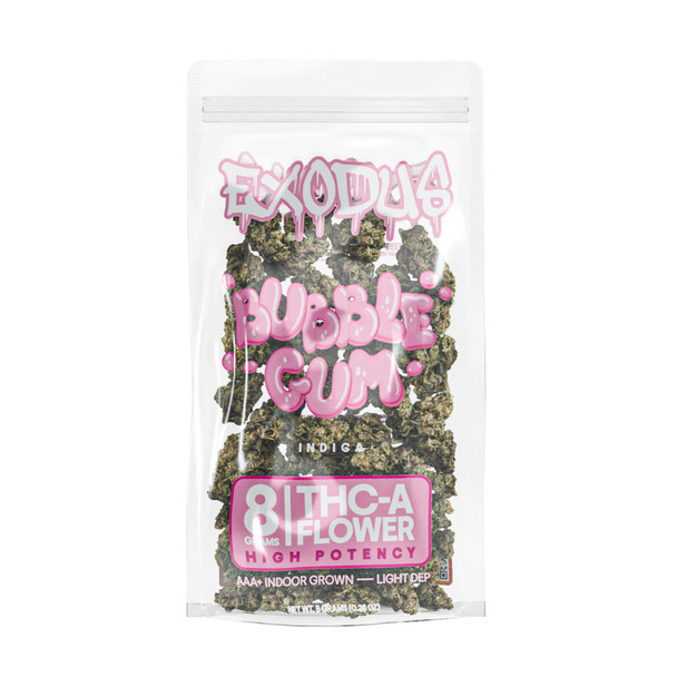 Exodus High Potency AAA+ Indoor Grown THCA Flower - Bubblegum