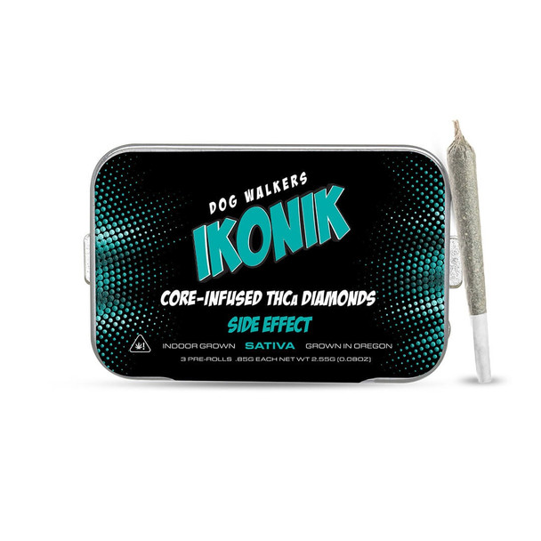 IKONIK Dog Walkers THCA Diamond Core-Infused Pre-Rolls - Side Effect