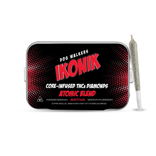 IKONIK Dog Walkers THCA Diamond Core-Infused Pre-Rolls - Atomic Blend