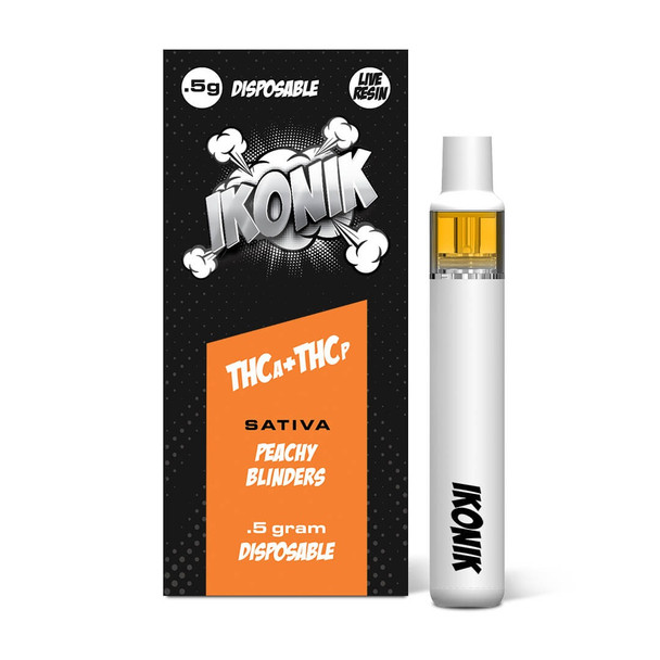 IKONIK THCA + THCP Live Resin .5G Disposable Vape Pen - Peachy Binders