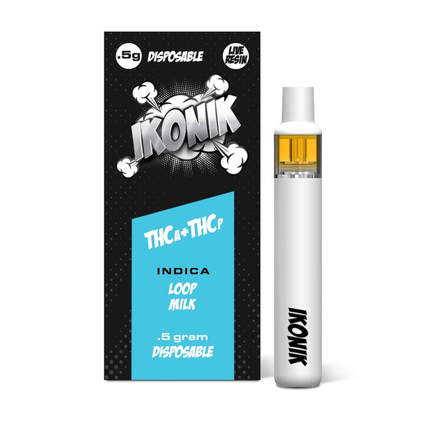 IKONIK THCA + THCP Live Resin .5G Disposable Vape Pen - Loop Milk