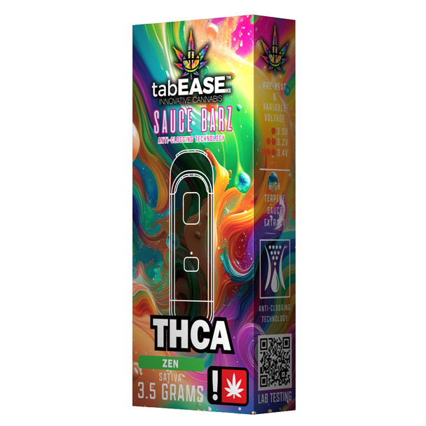TabEASE Sauce Barz High Terpene THCA 3.5G Disposable Vape Pen - Zen Sauce