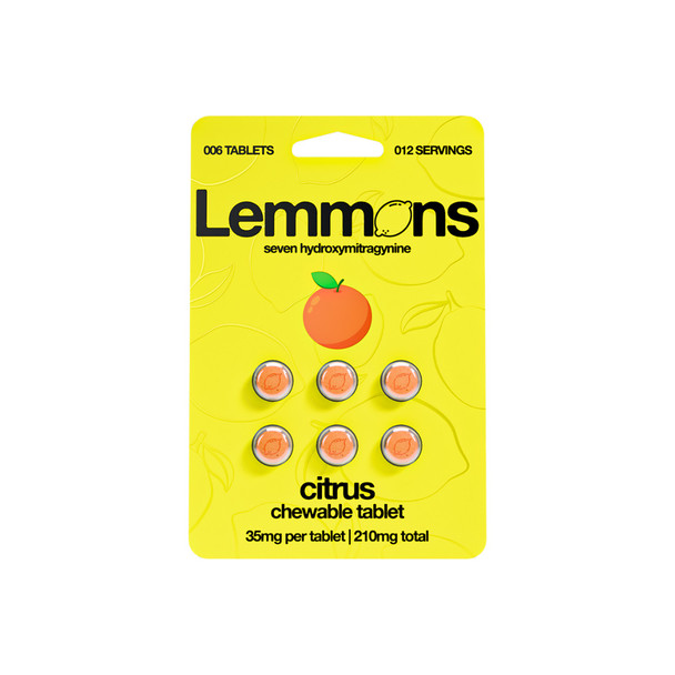 Lemmons Seven Hydroxymitragynine 7-OH 35mg Tablets - Citrus