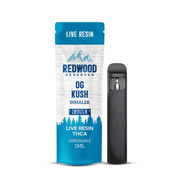 Redwood Reserves Live Resin THCA 1G Disposable Vape Pen - OG Kush