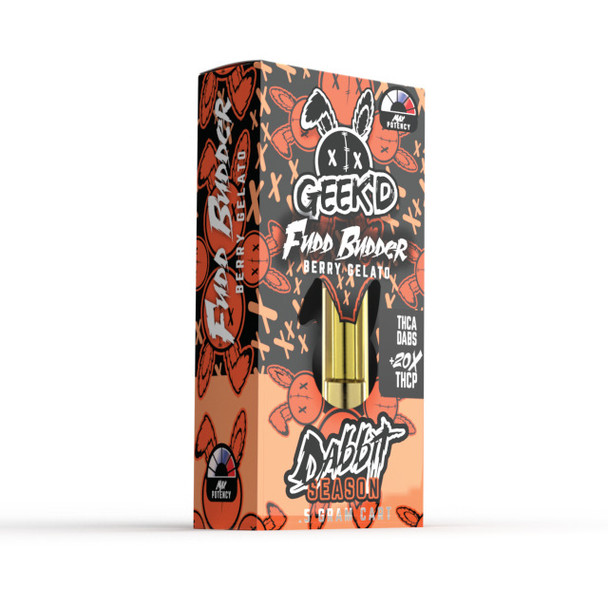 Geek'd Dabbit Season THCA 20x .5G Vape Cartridge - Fudd Budder (Berry Gelato)