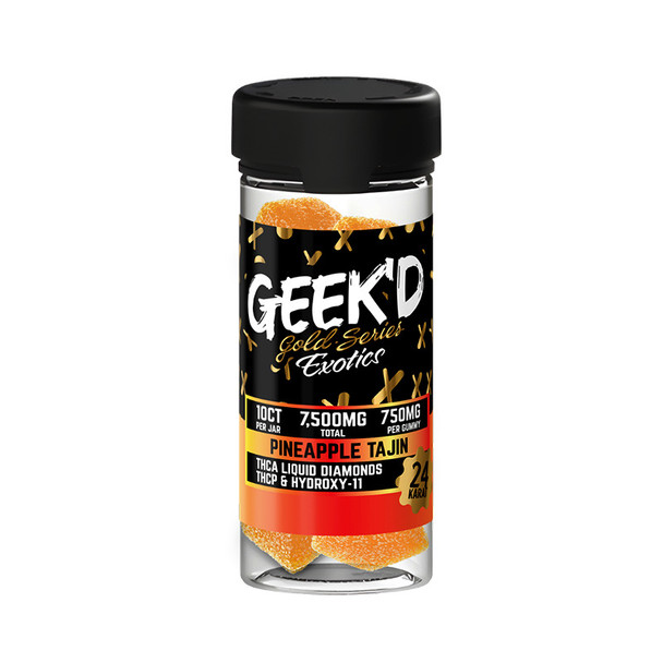 Geek'd Gold Series Exotics Blend Tajin Gummies (6 Pack) - Pineapple Tajin