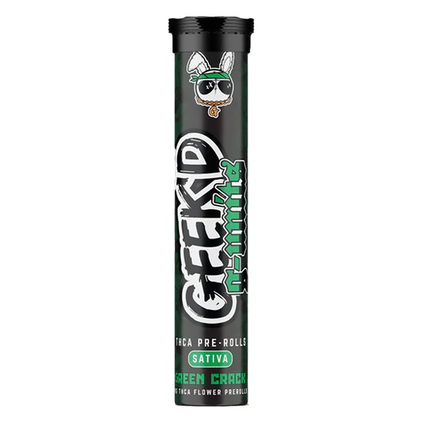 Geek'd G-Units THCA Indoor-Grown Flower 1G Pre-Roll (5 Pack) - Green Crack