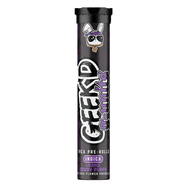 Geek'd G-Units THCA Indoor-Grown Flower 1G Pre-Roll (5 Pack) - Granddaddy Purps