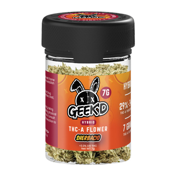 Geek'd THCA Premium Exotic Flower - Sherbacio
