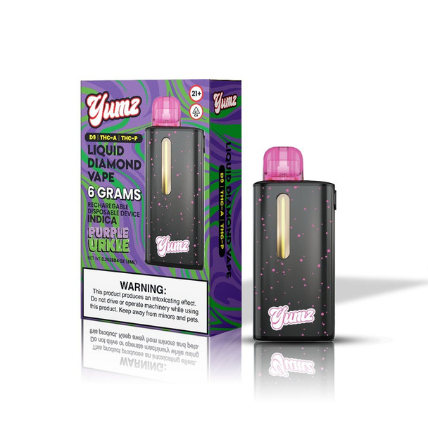 Yumz Liquid Diamond D9 + THC-A + THC-P 6G Disposable Vape Pen - Purple Urkle