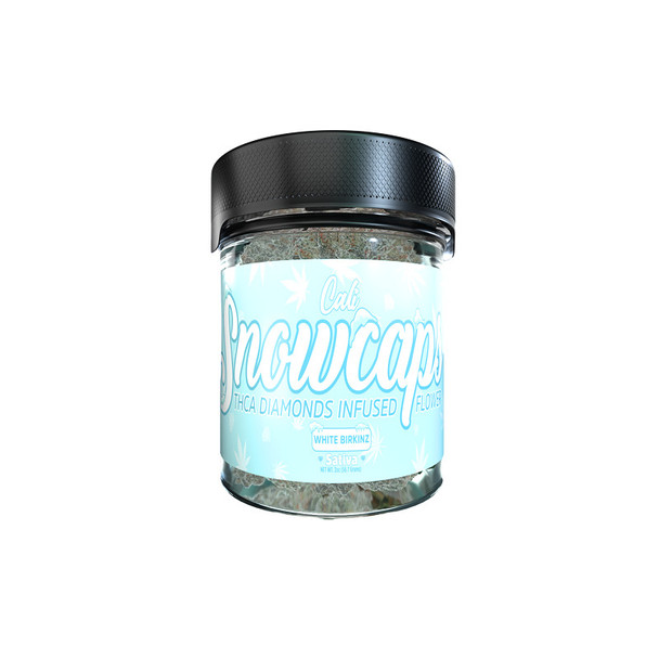 Cali Extrax Snowcaps THCA Diamonds Infused Flower - White Birkinz 2 ounces