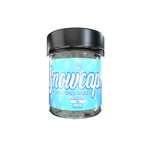 Cali Extrax Snowcaps THCA Diamonds Infused Flower - Blueberry Space Cake 2 ounces