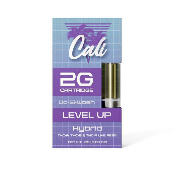 Level Up by Cali THC-A + THC-B + THC-P Live Resin 2G Vape Cartridge - Do-Si-Woah