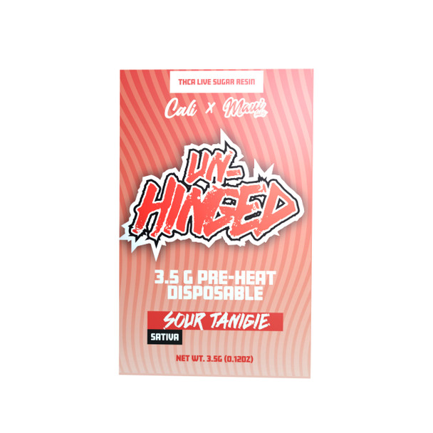 Cali x Maui Labs Unhinged THCA Live Sugar Resin 3.5G Disposable Vape Pen - Sour Tangie