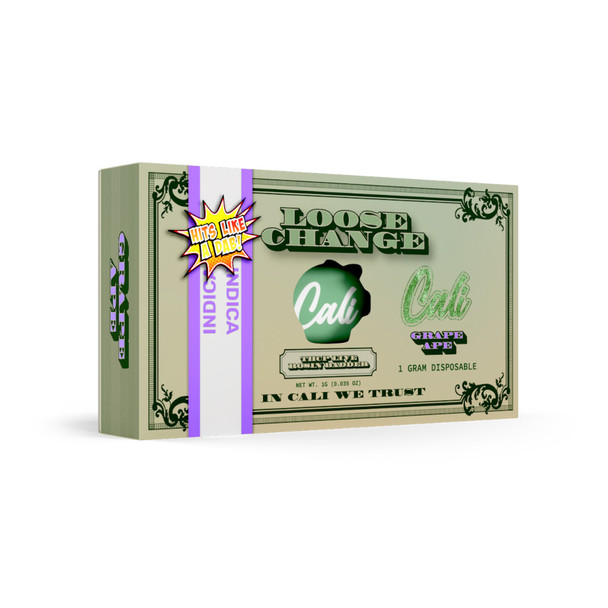 Cali Loose Change THCP Live Rosin Badder 1G Disposable Vape Pen - Grape Ape