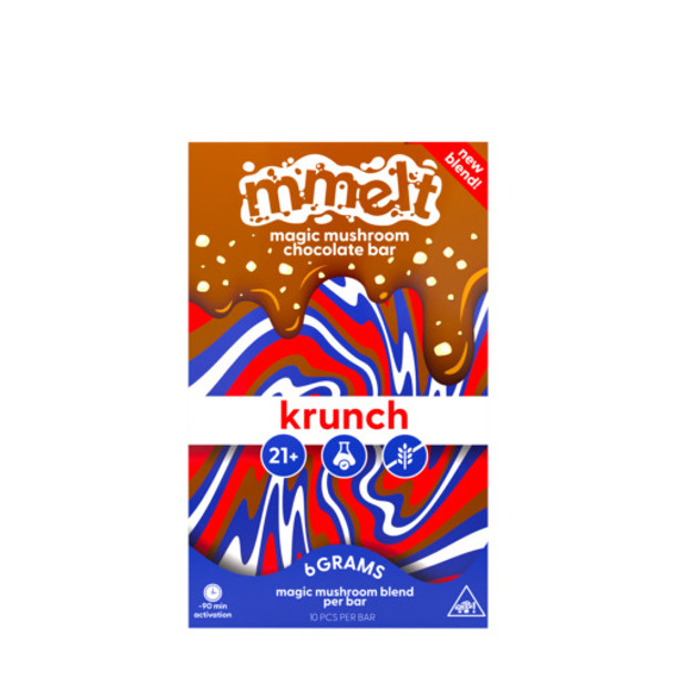 Mmelt Magic Mushroom Chocolate Bar - Krunch Mmelt Magic Mushroom Chocolate Bar - Krunch