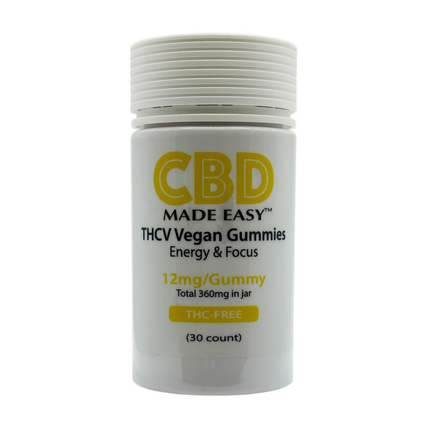 CBD Made Easy Energy & Focus THCV Organic Vegan Gummies